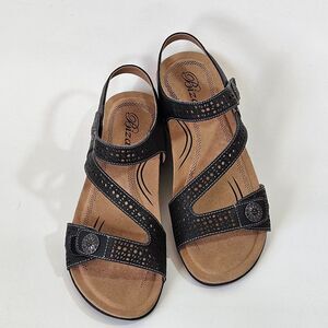 Biza Sandal Lucy Womens EU 41 US 10/10.5 Brown Leather Shock Absorber Comfort